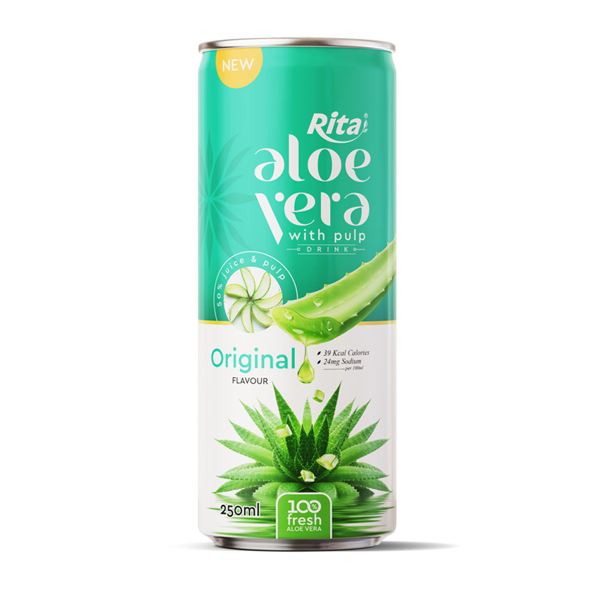 Rita Aloe Vera with Pulp Original Flavor 250ml Can